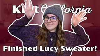 Finished Lucy Sweater & Matching the Cables on my Dagmar Zipper Sweater - Knit California Podcast