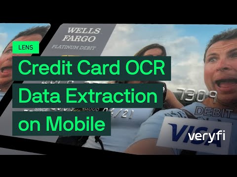 Credit Card OCR Data Extraction using Veryfi Lens