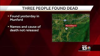 3 people found dead inside Munford home