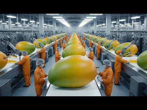 Inside a modern mango processing plant: From farm to delicious Mango slice (The Whole Process)