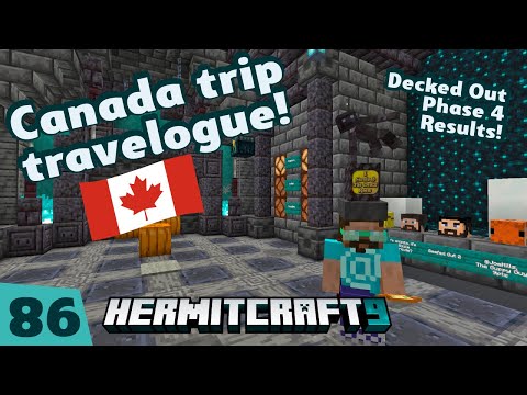 Canada Trip! Decked out: Phase 4 results! Niagara Falls! Goblin:Macbeth! Lear! — HermitCraft 9 ep 86