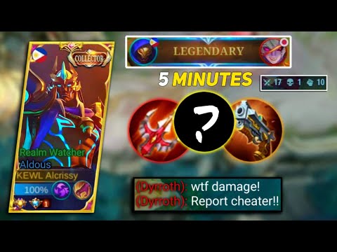 ALDOUS NEW ONE SHOT BUILD 2022! 5 MINUTES LEGENDARY IN THIS BUILD! ALDOUS BEST BUILD 2022 - MLBB