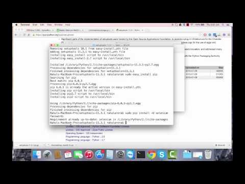 Selenium Python Tutorial Installing Selenium On Mac