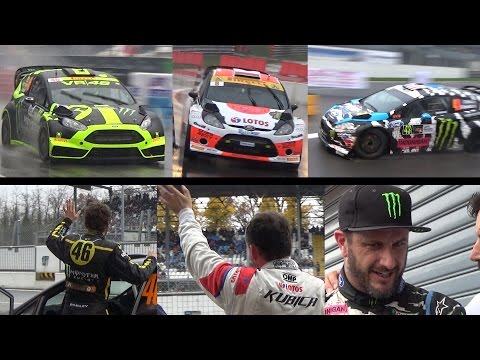Rossi VS Kubica VS Ken Block VS Gigi Galli - Master Show Monza Rally 2014
