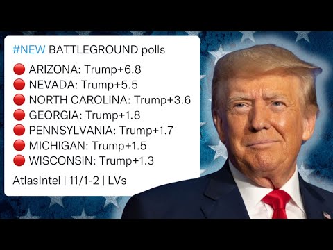 Trump update 11/03/2024..25 NEW swing state polls just got released ...