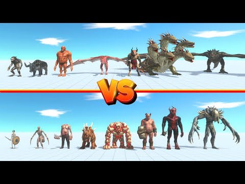 Fantasy Team vs Infernal Team - Animal Revolt Battle Simulator