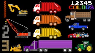 Educational Vehicles Volume 1 – Colors u0026 Counting, Street u0026 Construction – The Kids’ Picture Show