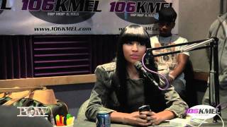 Nicki Minaj Interview in the MGD Music Lounge at 106 KMEL