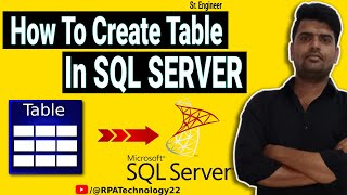 How to create table in SQL SERVER  | #javascript #coding #programming #Sql  #sqlserver #java #python