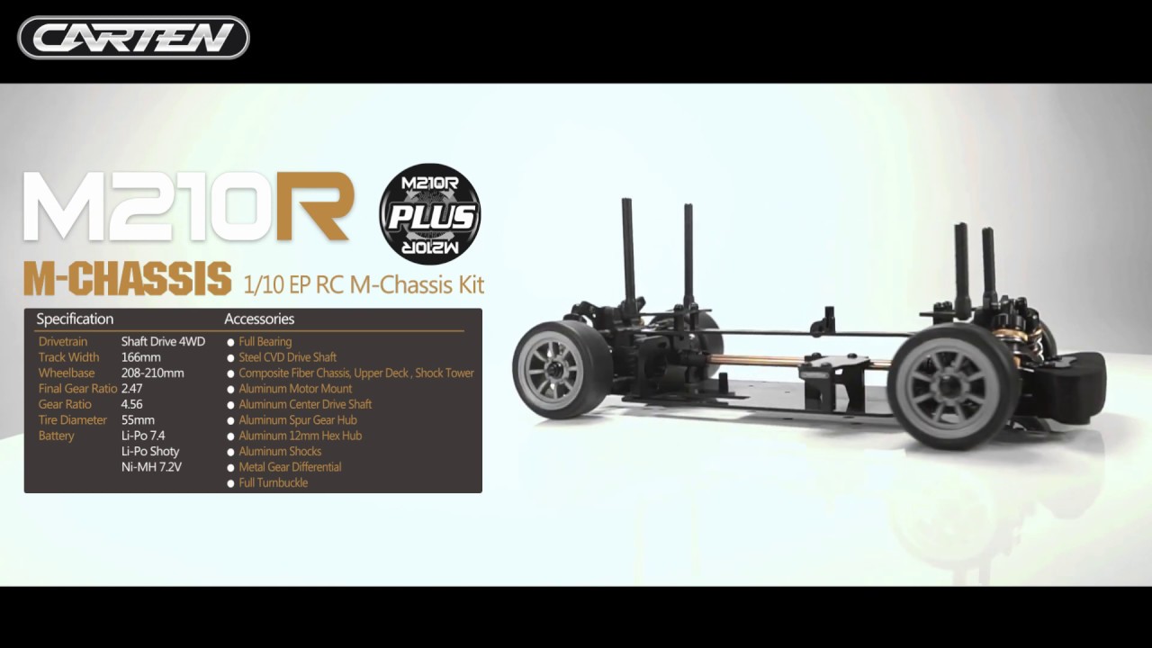 CARTEN M210R 1/10 M-Šasi stavebnice