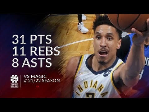 Malcolm Brogdon 31 pts 11 rebs 8 asts vs Magic 21/22 season