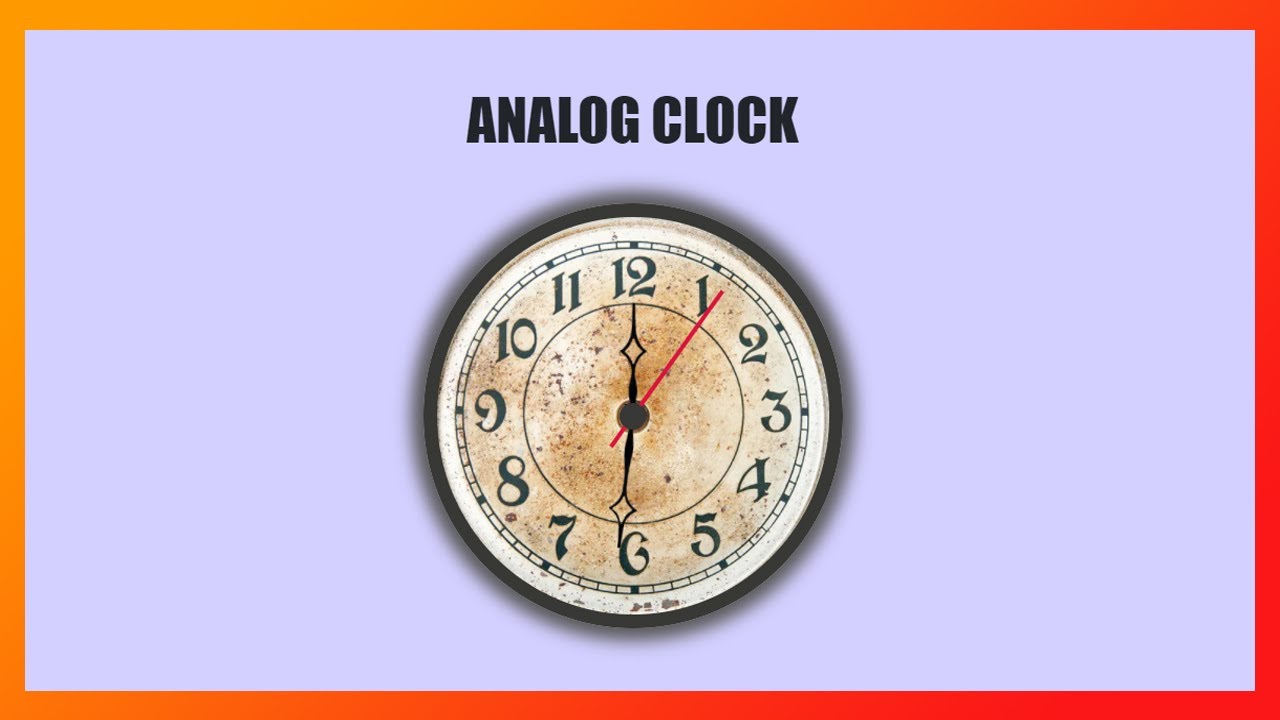 Create Analog Clock using HTML, CSS, JavaScript and Bootstrap | Developer Rohan