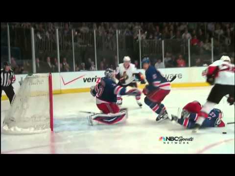 Chris Neil OT Game Winner Goal. Ottawa Senators vs NY Rangers. 4/14/12 NHL Hockey