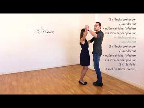 Langsamer Walzer 4 - Figuren Kombination z.B. für den Hochzeitstanz (Beispiel 4) - ohne Musik