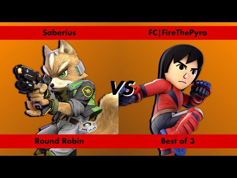 Smashed to Pieces 72 - Saberius (Fox) vs FC|FireThePyro (Mii Brawler) - Round Robin