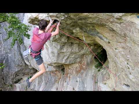 Ist das schon Ballett oder noch Klettern? Jakob in Radotage 8b/10
