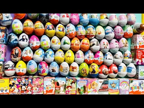 Asmr 80 + Chocolate eggs Unboxing surprises Oddly Satisfying Relaxing sounds