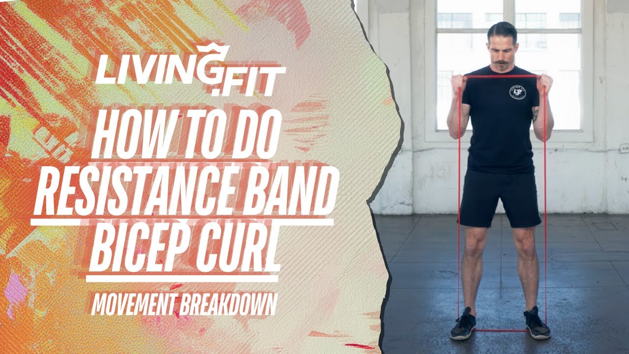 How To Do Bicep Curls with Resistance Bands | Movement Breakdown - YouTube