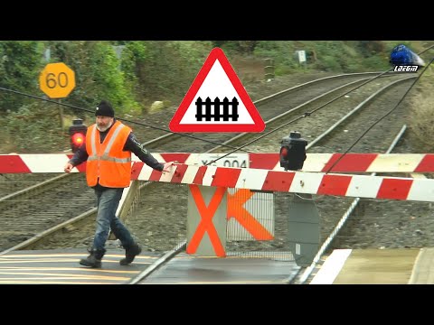 Manual Railway Crossing -Ashtown Station, Dublin - 22 January 2023