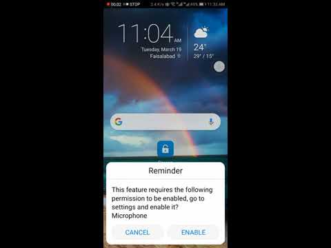 Microphone Reminder Screen Recording in Huawei Phone