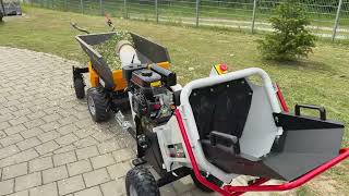 Benzínový štěpkovač LUMAG RAMBO HC10PRO – větve do 100 mm, 4,4 kW