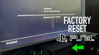 How to Erase / Factory Reset PS4 in 1 Minute
