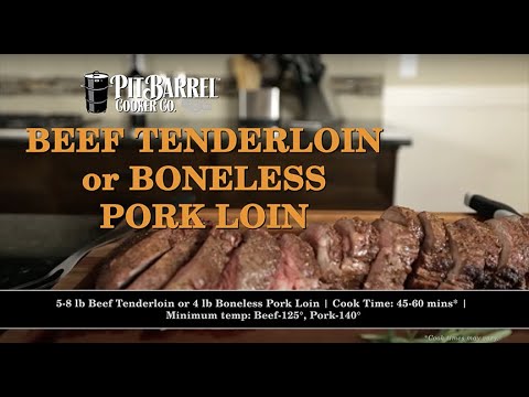 Beef Tenderloin & Boneless Pork Loin on your Pit...