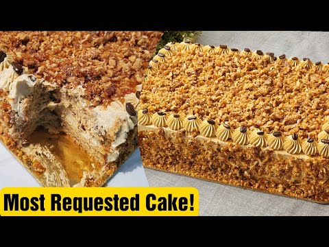 Most Requested Cake |‼️Best seller Cake‼️Coffee Praline Cake | Bake N Roll