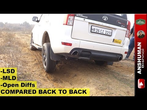 LSD vs MLD vs Open differential comparison: Storme, Thar, V-Cross, Endeavour, Fortuner.