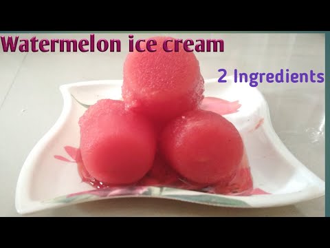 Watermelon ice cream at home| watermelon ice cream in Telugu