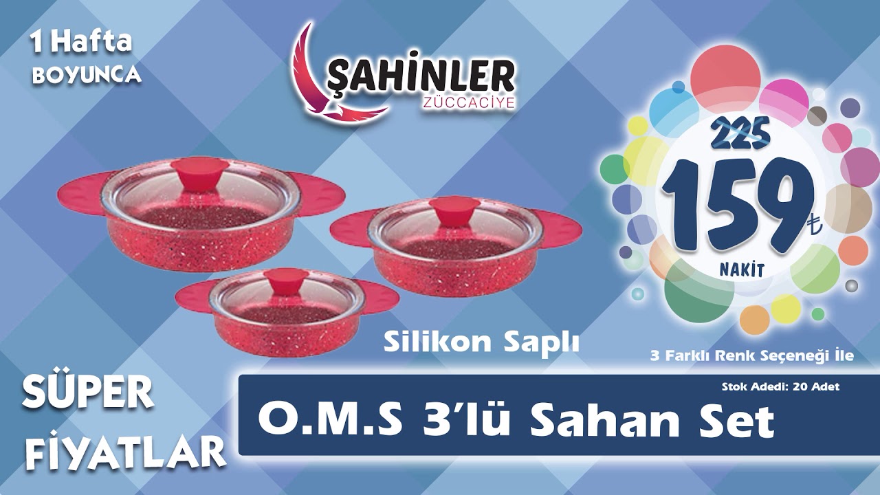 Şahinler Züccaciye de Salıdan Salıya Süper fiyatlar