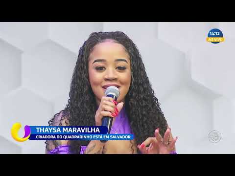 Thaysa Maravilha: Criadora do quadrarinho está em Salvador