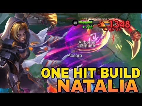 Natalia Collector Gameplay One Hit Build and Emblem !! Build Top Global 1 - MLBB