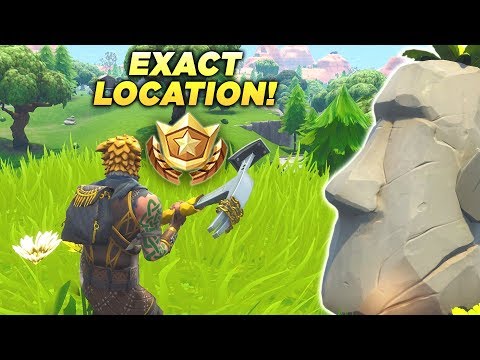 "Search where the Stone Heads are looking" Fortnite Location Stone Heads Week 6 Season 5 Battle Star