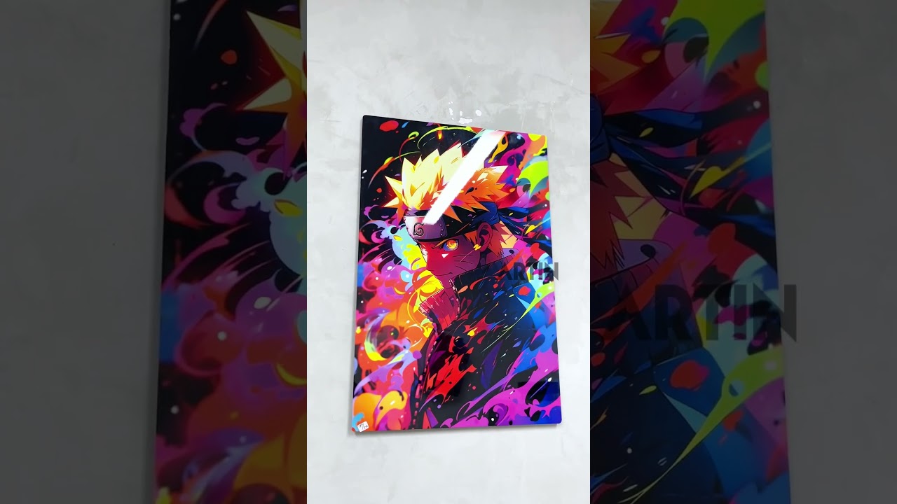 Naruto on Metal Poster by Artin 30x45 cm Naruto edition #anime #naruto #otaku #giftideas