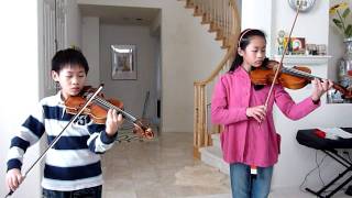 Canon in D---violin duet by Esther & Joshua