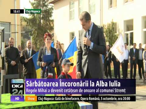 Comuna Stremț din județul Alba, sărbătoare regală