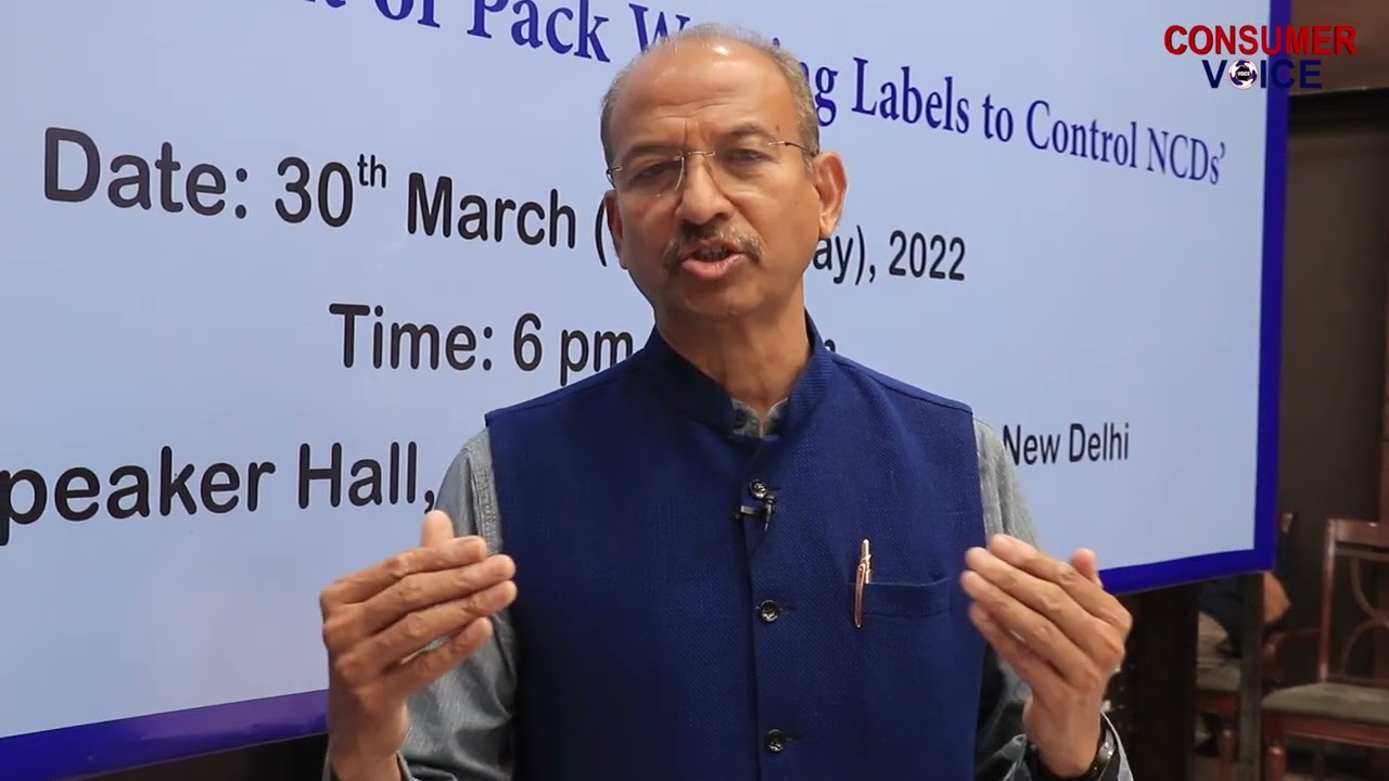 Rajya Sabha MP on the importance of Front of Pack Labels