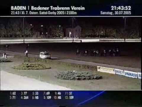 Jockey laurent Beaucamp racing Fralli Ferraro Baden Austriatroting Sadel Derby 30 07 2005