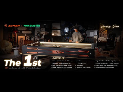 ACMER X1 | World's 1st 120W & 4W IR Water-Cooled Laser & CNC