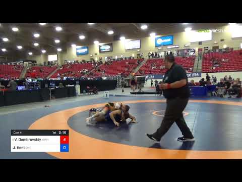 2018 Marine Corps US Open/Senior Men's Greco-Roman 82 Con 4 - Vladyslav Dombrovskiy (Army) Vs. Joh