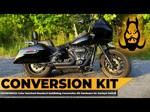 HOGWORKZ® Hard Saddlebag Conversion Kit Installation for Harley® Softail ('84-'17)