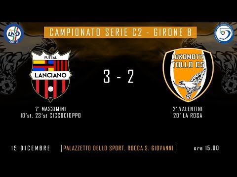 Futsal Lanciano 3 - 2 LOKOMOTIV TOLLO C5 (10^ Giornata Campionato Serie C2 - Girone B)