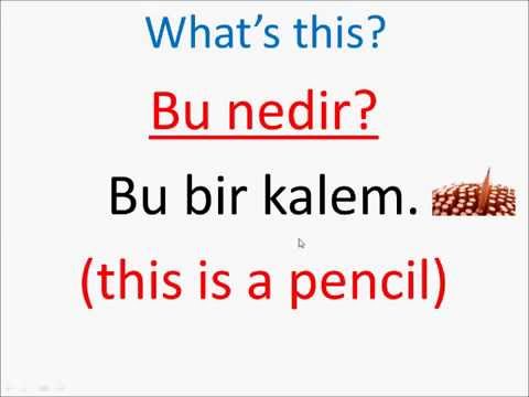 TURKISH LESSONS 7- DEMONSTRATIVES- THIS- THAT IN TURKISH WITH EASY EXAMPLES!
