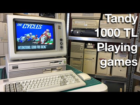 Tandy 1000 TL Teil 2: Spiele spielen | #SepTandy