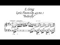 E. Grieg - "Butterfly" from "Lyric pieces" Op. 43 no. 1