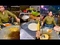 Hardworking Lady Selling Parathas Surat Indian Street Food