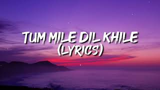 Tum mile dil khile (lyrics)  Indian lyrics 