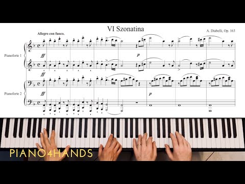 A. Diabelli - Sonatina No.6 in D minor op. 163 (Piano 4 Hands)