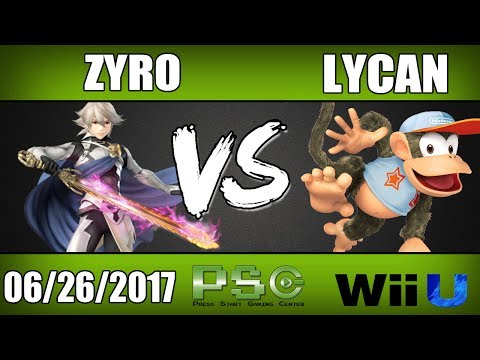 Zyro (Corrin) vs Yatta | Lycan (Diddy Kong) - Wii U Winners Semis S4M
